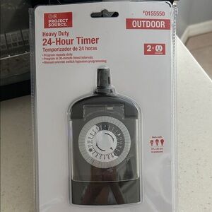 Christmas Timer. Project Source Heavy Duty 24-Hour Timer